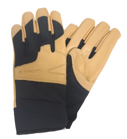 Men's Carhartt Lined Dex Cowhide Glove-Black & Brown